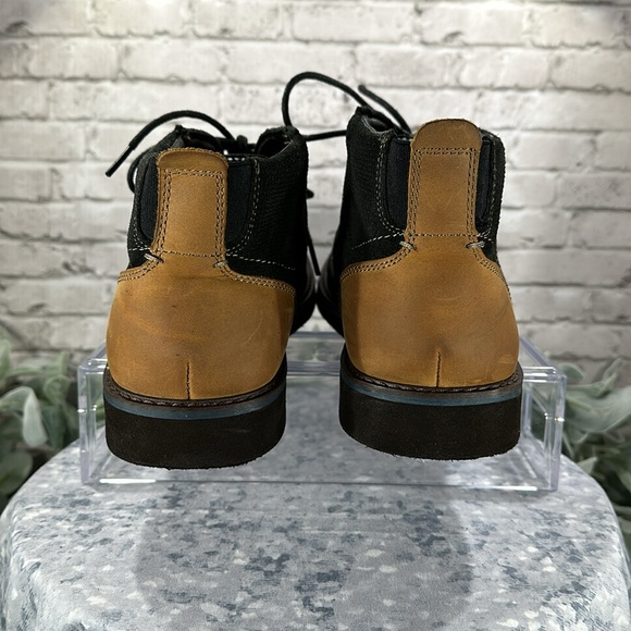 Nunn Bush Barklay Black Leather Plain Toe Casual Lace-Up Ankle Boots Men’s 9M - Picture 6 of 14